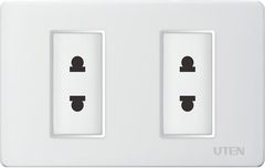 Bộ 2 ổ cắm 2 chấu UTEN V3.0-2PCZ2NPM3