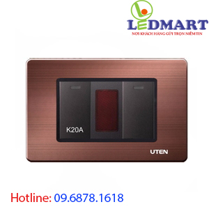 Bộ công tắc 20A đèn báo đỏ công tắc 1 chiều UTEN A8