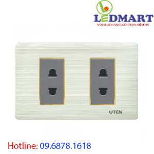 Bộ ổ cắm đôi 2 chấu cỡ S UTEN V7.0-2PCZ2NPM2