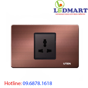 Bộ ổ cắm đơn 3 chấu UTEN A8